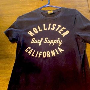 Navy Blue Hollister surf supply shirt size small